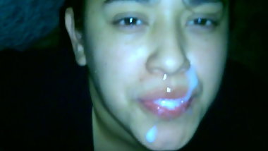 Nice facial for sexy latina
