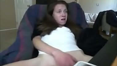 Orgasm of my kinky sister