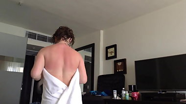 Vacation Sister Changing - Towel Accidentally Drops