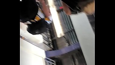 White girl teen Upskirt attempt