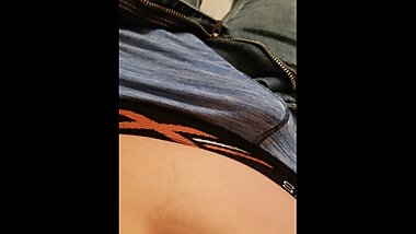 Teen Plays with Boner and Jerks Off