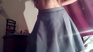 Chica de prepa se desnuda