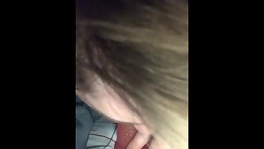 Young Trans Woman sucking dildo