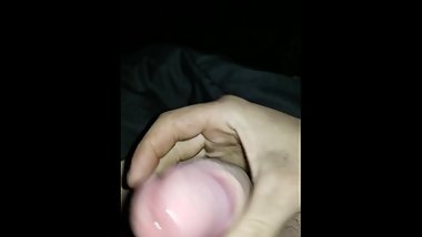 Horny teen playing with his cock