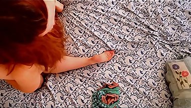 I fuck a really sexy redhead who loves to make deep throat