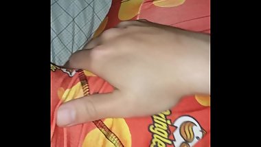 Shhhh! Rubbing myself to orgasm in my best friends bed while she sleeps