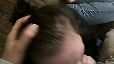 Teen baby sitter face fucked