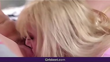 Lesbian Kenzie with her Best Friend Licking Pussy - GirlSkeet.com