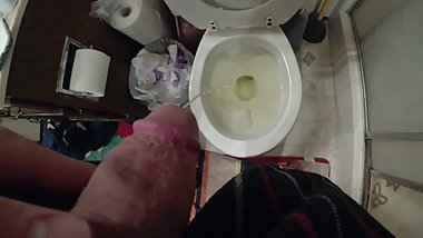 Little Boy Takes Big Piss