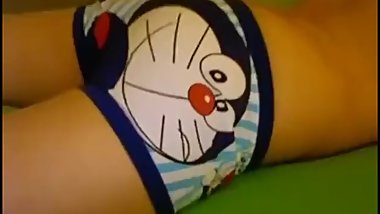 Teen boy humping the bed and cumming