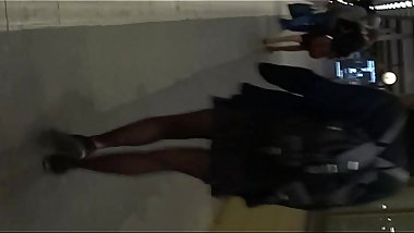 Candid Teen Legs 4 - Schoolgirl on her Way Home Saturday Night