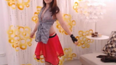 LittleTeenBB Riley removes top, dances with her tits out