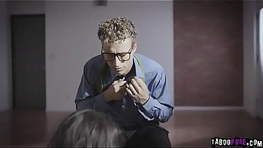 Nympho Emily put Michael cock in her mouth and and Chads White cock in her pussy