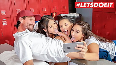 LETSDOEIT - Barely Legal Teen Foursome Sex