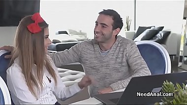 Hairy after school anal in uniform