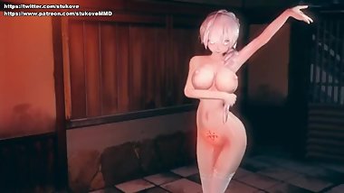 MMD Azur Lane Pouring a cup - Illustrious