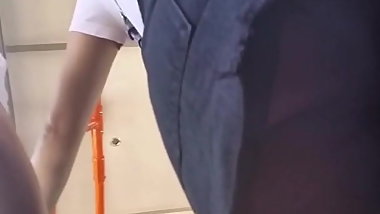 Spy upskirt romanian