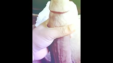 Me Stroking My Big Fat Black Cock (edit)