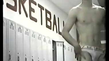 Naked teen wrestlers in locker room