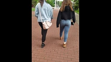 Candid College Teen Got Cheeks Fillin Up Them Jeans
