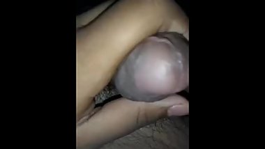 Jerking off in bed