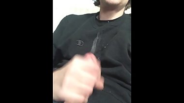 I busted all over my face