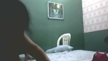 Indian aunty with teen boy