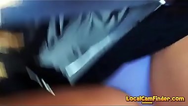 First toucher herself and then gets touched