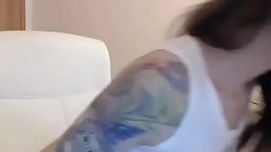 Sexy Teen in Panties Fingers on Cam