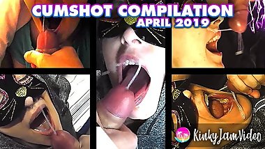 Cumshot compilation - KinkyJamVideo - Best from April 2019