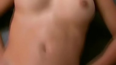 Petite ebony amateur shaves then masturbates with a toy