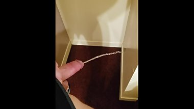 Pissing allover the hotel room for the cute asian teen maid