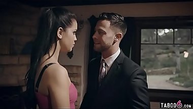 Latina teen prostitute fucked in front of group of guys