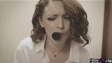 Bill Bailey take a good look at Lola Faes little gape while she squeak