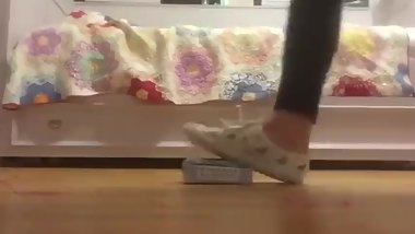 Young Teen crush hard with her Sneaker stuff