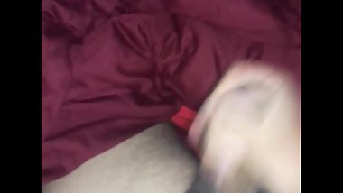 Hot hairy teen masturbates and barely cums