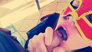 Young wife blowjob and cumshot in mouth