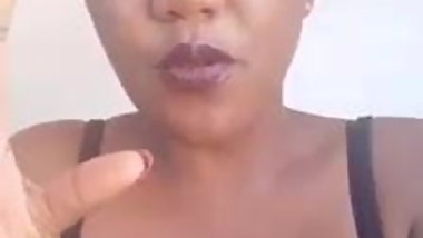 Hot black girl doing selfies
