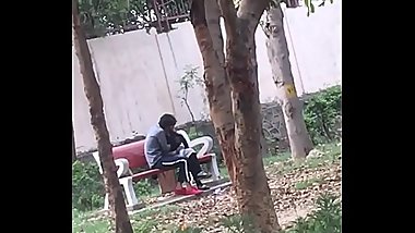 Indian couple kissing