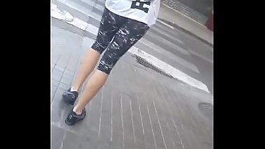 girl outside gym