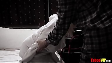 Busty teen fucked by old perv gradpa next to grandma