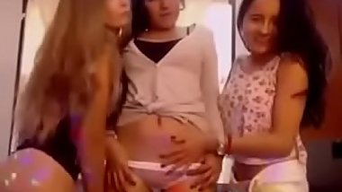 Three Teens Teasing