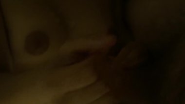 Creampie on small tits latina