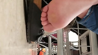 Feet Candid Class Soles from behind