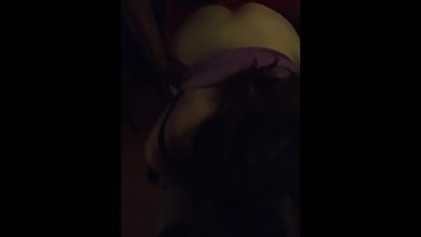 Nerdy girl takes two cocks