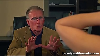 Old Citizen Retires in Hot Blonde