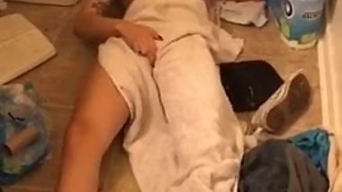 naughty bathroom caught