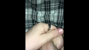 Teenage masturbates with hairy balls!