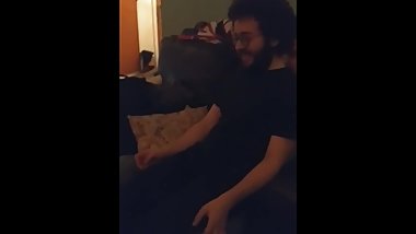 teen guy friends fooling around biting accidental moaning