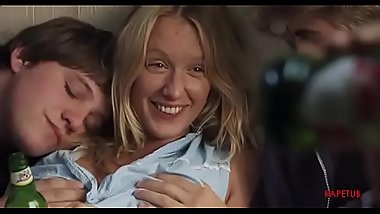 Teenagers give to drink a mad girl and have a sex